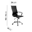 Cadeira de Escritório Office Giratória Altura Ajustável Preto - Telasul