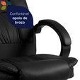 Cadeira de Escritório Home Office Giratória com Altura Ajustável Preto - Telasul