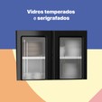 Cozinha de Aço Compacta Topázio 3 Peças Branco/Preto - Telasul