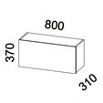 Armário Duna 800mm 1pt Bas Jatobá/Jatobá - Telasul