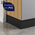 Cozinha Duna para  Micro com Cristaleira Dupla com Iluminação e Rodapé Jatobá/Cinza - Telasul