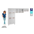 Cozinha de Aço Compacta Mirage New 3 Vidros 3 Peças Branco - Telasul
