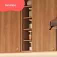 Cozinha Completa de Canto Sálvia 20 Portas 3 Gavetas Freijó/Verde - Telasul