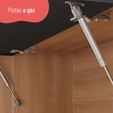 Armário Aéreo Cozinha Aéreo Pimenta 3 Portas Freijó/Grafite - Telasul