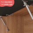 Cozinha Completa Pimenta 9 Portas 2 Gavetas  Freijó/Grafite - Telasul