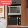 Cozinha Completa Pimenta 9 Portas 2 Gavetas  Freijó/Grafite - Telasul