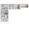 Cozinha de Aço Compacta Mirage New 5 Vidros 3 Peças Branco/Preto - Telasul