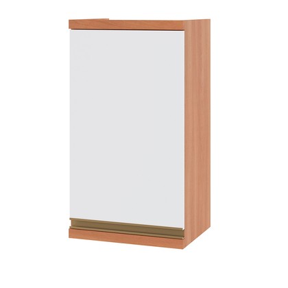 Armário Aéreo Cozinha Macadâmia 1 Porta Freijó/Branco - Telasul