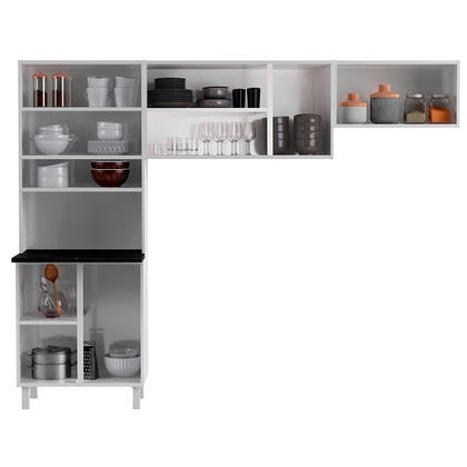 Cozinha de Aço Compacta Mirage 3 Peças Branco - Telasul