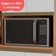 Paneleiro Macadâmia 70cm para Micro 4 Portas Freijó/Branco - Telasul