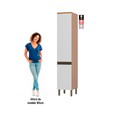 Paneleiro de Cozinha Macadâmia 40cm 2 Portas Freijó/Branco - Telasul