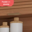 Cozinha Completa Macadâmia Armário e Balcão Freijó/Branco - Telasul