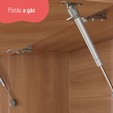 Armário Sálvia 80cm com 1 Porta Basculante Freijó - Telasul
