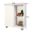 Balcão Fruteira âmbar 1 Porta Branco - Telasul