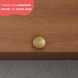 Armário Sálvia 70/105cm com 1 Porta Basculante com Nicho Freijó - Telasul