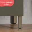 Balcão Sálvia 80cm com Tampo 2 Portas Freijó/Verde - Telasul