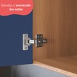 Balcão de Cozinha com Tampo Sálvia 1 Porta Freijó/Azul - Thela