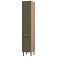 Paneleiro de Cozinha Sálvia 40cm 2 Portas Freijó/Verde - Telasul