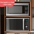 Paneleiro Torre Quente Sálvia 70cm para Micro e Forno Freijó/Grafite - Telasul