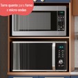 Paneleiro Torre Quente Sálvia 70cm para Micro e Forno Freijó/Azul - Telasul