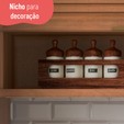 Cozinha Completa Canto Macadâmia 19 Portas 3 Gavetas Freijó/Branco - Thela