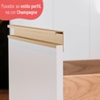 Cozinha Completa Canto Macadâmia 18 Portas 3 Gavetas Freijó/Branco - Thela
