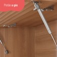 Cozinha Completa Canto Macadâmia 18 Portas 3 Gavetas Freijó/Branco - Thela