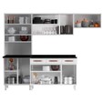 Cozinha de Aço Completa Mirage com Balcão Branco - Telasul