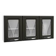 Armário de Cozinha Aéreo Triplo Star New Branco/Preto - Telasul