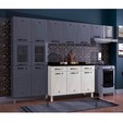Balcão de Cozinha de Aço Triplo Star New C/ Tampo Branco - Telasul