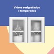 Armário de Cozinha de Aço Aéreo Triplo Rubi Branco - Telasul