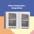 Armário de Cozinha de Aço Kit Triplo Star New Branco - Telasul