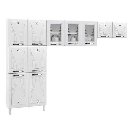 Cozinha de Aço Compacta Star New 3 Peças Branco - Telasul