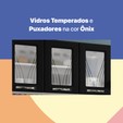 Cozinha de Aço Completa Star New C/ Vidro e Balcão Branco/Preto - Telasul