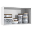 Armário de Cozinha de Aço Aéreo Duplo Diamante Branco - Telasul