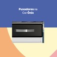 Balcão de Cozinha de Aço Triplo Rubi C/ Tampo Branco/Preto - Telasul