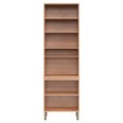 Paneleiro Sálvia 70cm para Micro 2 Portas C/ Vidro Freijó/Branco - Telasul