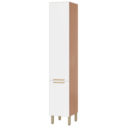 Paneleiro de Cozinha Sálvia 40cm 2 Portas Freijó/Branco - Telasul