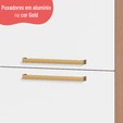 Paneleiro de Cozinha Sálvia 40cm 2 Portas Freijó/Branco - Telasul