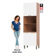 Paneleiro Torre Quente Sálvia 70cm para Micro e Forno Freijó/Branco - Telasul