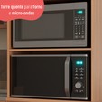 Paneleiro Torre Quente Sálvia 70cm para Micro e Forno Freijó/Branco - Telasul