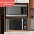Cozinha Completa Sálvia C/ Torre Quente e Balcão Freijó/Branco - Telasul