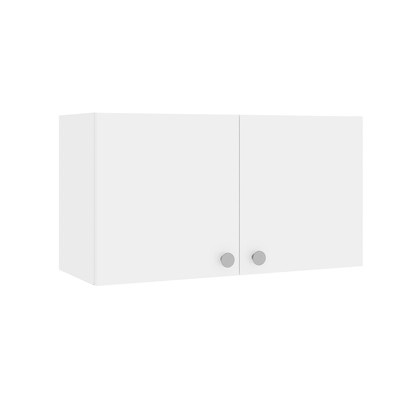 Armário Multiuso para Lavanderia Duo 70cm 2 Portas Branco - Telasul
