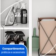 Armário Balcão Multiuso para Lavanderia Duo 2 Portas Branco - Telasul