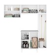 Conjunto Armário Multiuso para Lavanderia Duo 4 Peças Branco - Telasul