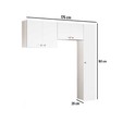 Conjunto Armário Multiuso para Lavanderia Duo 3 Peças Branco - Telasul
