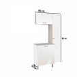 Conjunto Armário Multiuso para Lavanderia Duo 3 Peças Branco - Telasul