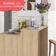 Bancada de Ilha para Cozinha Telasul 125 Cm Mel - Telasul