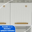 Armário de Cozinha de Aço Kit Triplo Diamante Smart Branco - Telasul