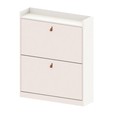 Sapateira Aparador Basculante Versa Home 2 Gavetas Branco - Telasul